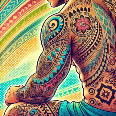 Spiega perché i tatuaggi tribali della Polinesia hanno motivi così complessi?